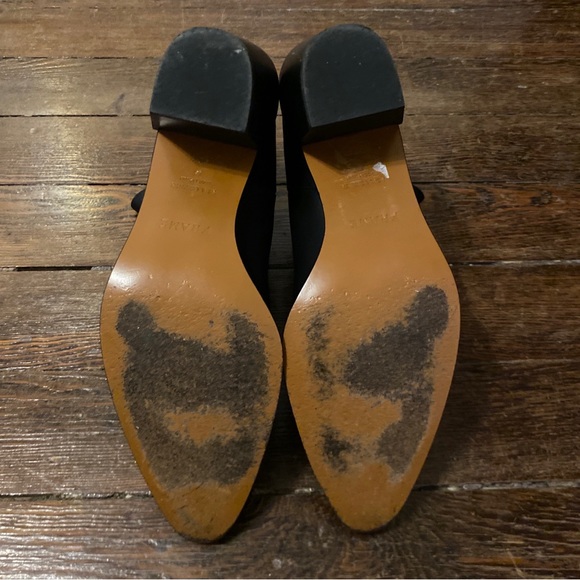 Frame Women’s Le Lexington Black Fine Leather Chelsea Boots Size 9.5/40.5 Pointe - Picture 5 of 6